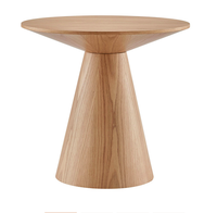 Table basse ronde en bois de chêne massif de style nordique moderne pour salon, mobilier de maison pour événements de mariage