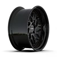 Rueda de Aleación Forjada de Dos Piezas TXING Nueva, 18-22 Pulgadas, 5x112 5x114.3, Negro Brillante con Borde Rojo, 1 Año de Garantía, Repuesto para Auto