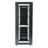 Taille personnalisée 18U-42U Data Center armoire de serveur sur pied en acier double porte 19 "maille porte 42U extérieur noir 12U Stock
