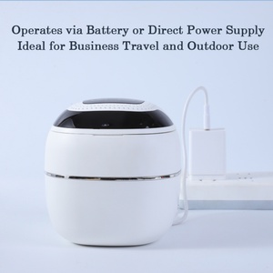 Limpiador Ultrasónico UV Recargable de Diseño Único y Modelo Exclusivo de 25w y 45Khz con Ventilador de Secado para Limpiar Retenedores, Joyas y Collares - Product Image 4