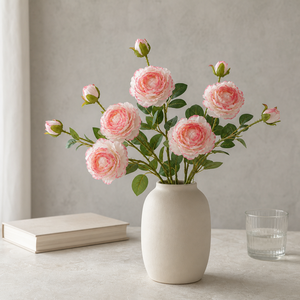Peonía Artificial al por Mayor, 3 Cabezas, Flor de Seda de 60cm, Realista, para Boda, Graduación, Año Nuevo, Centro de Mesa, Decoración de Jarrones, Venta al por Mayor - Product Image 3