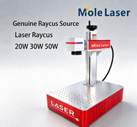 Machine de marquage laser à fibre Raycus JPT 20W 30W 50W à refroidissement par air pour gravure de logos métalliques, directement de l'usine