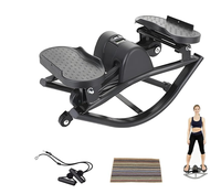 Appareil d'exercice pour les jambes Rock Stepper, cadre ABS, écologique, équipement de fitness complet pour le corps, option couleur noir/argent