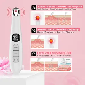 Skincare Tools 2023 Beauty Device Eye Facial Massager Wand With Heat And Vibration For Eliminate Eye Wrinkles