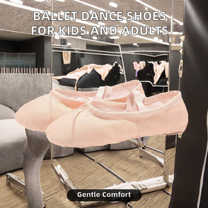 Zapatillas de Ballet para Niñas y Niños al por Mayor, de Lona, Transpirables, Flexibles, para Yoga, Gimnasia Rítmica, para Adultos/Niños - Product Image 2