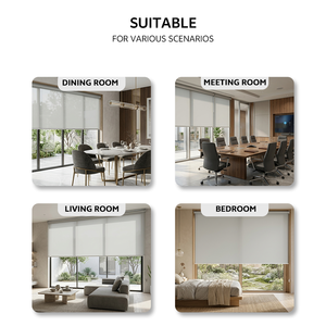 Light Filtering Cordless <strong>Roller</strong> <strong>Blinds</strong> 85gsm Linen Look Fabric Decorative <strong>Roller</strong> Shades <strong>Material</strong> for Indoor Window Home Office - Product Image 3
