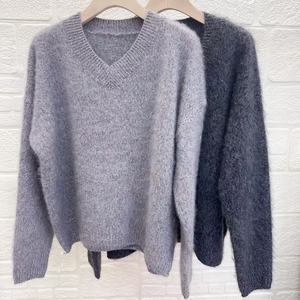 <span class=keywords><strong>Pull</strong></span> en laine tricoté pour <span class=keywords><strong>femme</strong></span>, doux pour la peau, <span class=keywords><strong>pull</strong></span> à <span class=keywords><strong>col</strong></span> en <span class=keywords><strong>V</strong></span>, <span class=keywords><strong>pull</strong></span> épais pour l'hiver, <span class=keywords><strong>prix</strong></span> d'usine - Product Image 3