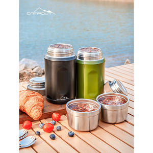 Bocal isotherme Campout en acier inoxydable 316 à large ouverture, boîte à lunch isolée légère pour les voyages en plein air - Product Image 4