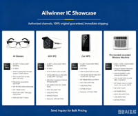 Puce Allwinner V881MX Vision SoC originale, double RISC-V, NPU 1TOPS, encodeur 4K30 H.265, AI-ISP2.0, AOV, faible consommation d'énergie, pour lunettes intelligentes