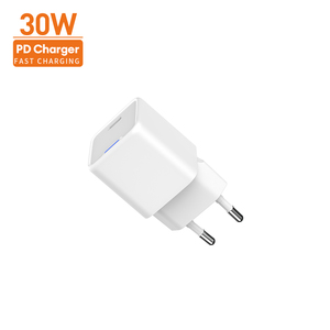 ที่ชาร์จไฟติดผนังช่อง USB Type-C <span class=keywords><strong>20W</strong></span>/30W ระบบชาร์จเร็วชนิด PD3.0สำหรับ <span class=keywords><strong>iPhone</strong></span> Xiaomi ช่องเสียบไฟฟ้าอัจฉริยะที่เข้ากันได้กับ eu/us - Product Image 5