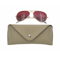 Boîte d'emballage de lunettes de soleil de luxe en cuir étui à lunettes étui à lunettes