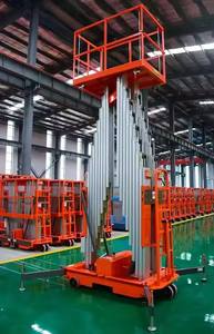 Plataforma eléctrica de elevación hidráulica portátil con estructura de aluminio para condiciones de trabajo de paso estrecho interior - Product Image 2