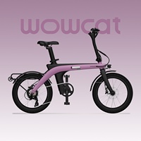 Vélo à assistance électrique WOWCAT C1, nouveau vélo électrique pliable en fibre de carbone, vélo de route ultra-léger, batterie au lithium 250W 20 pouces, 7 vitesses