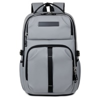 Sac à dos pour ordinateur portable unisexe imperméable de haute qualité en Oxford avec fermeture éclair, 20-35L, pour affaires, étudiants, voyages décontractés, design simple