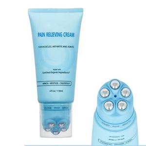 Tube de crème massante compressible personnalisable, tube de massage volumineux 150 ml, tube cosmétique avec bille de massage - Product Image 1