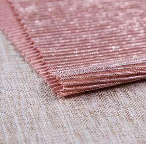 핫 세일 100% 폴리에스터 플리츠 드레스 원단 금박 프린트 니트 플리츠 폴리에스터 원단 드레스용 - Product Image 6