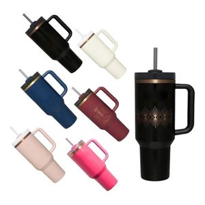 40oz Stainless Steel <b>Large</b> Coffee Travel <b>Mug</b> Portable Thermal Cup Tumbler 40oz with Handle Lid for Car - Product Image 2