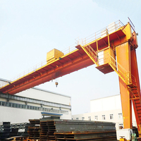 Grue semi-portique mobile électrique sur mesure pour entreprises industrielles, utilisée en extérieur, capacité de levage 25 tonnes