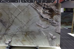 Dalles de quartzite naturel de luxe, dalles de marbre vert polies, comptoirs de cuisine modernes, carreaux muraux et de sol - Product Image 3