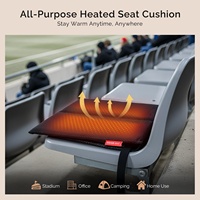 Coussin de siège chauffant portable pour le camping en plein air, coussin de stade pliable, coussin de siège de bureau, de pêche, de camping, de voiture, de stade