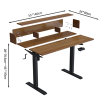 Bureau de direction, postes de travail de bureau, bureau de gestion, bureau d'ordinateur avec étagère, support pour moniteur, ordinateur portable, PC
