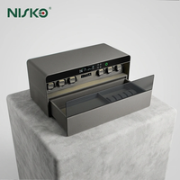 Armoire de rangement pour montres à commande tactile avec serrure à empreinte digitale et coffre-fort antivol pour placard