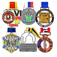 Médaille Métallique Personnalisable de Récompense Professionnelle de Haute Qualité en Alliage de Zinc Coulé avec Bord Poli Miroir et Relief Détaillé