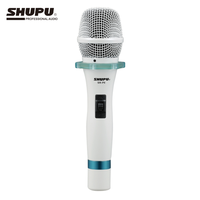 Microphone de karaoké portable dynamique SHUPU SR-P6 avec système audio intégré, suppression du bruit, micro filaire XLR cardioïde en métal