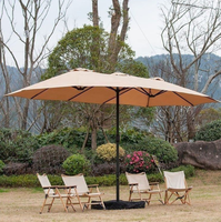 Parasol Cantilever Tuoye Garden Personnalisé à 12 Baleines, Double Face, Grande Taille, pour Terrasse et Extérieur, en Promotion