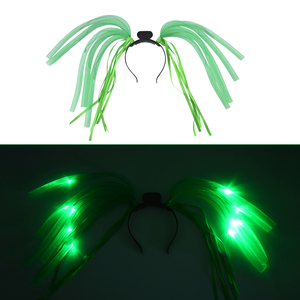 Großhandel Grüne Haaraccessoires St. Patrick Leuchtende Dreadlocks Stirnband für Geburtstagsfeiern Musikfestivals Silvester-Events - Product Image 4