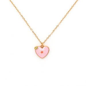 <span class=keywords><strong>Collier</strong></span> pendentif mignon <span class=keywords><strong>en</strong></span> acier inoxydable 316L avec motif carotte et lapin pour enfants, sans nickel - Product Image 5