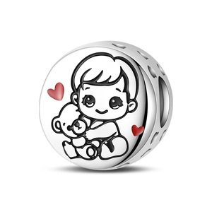 <b>Cute</b> cartoon animal pendant, made of copper, suitable for jewelry making and gifts, suitable for both men and women - Product Image 2