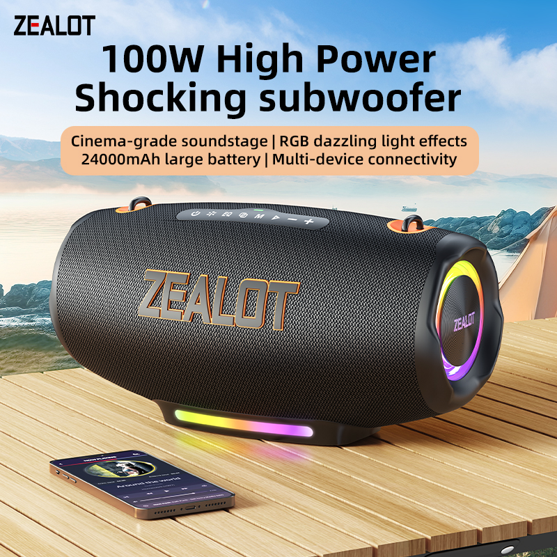 Chinese Factory New Model Zealot S127 Wireless Speaker 100W