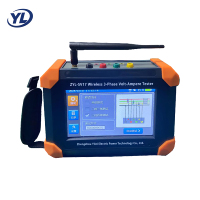 ZYL-SV17 Kablosuz Üç Fazlı Volt Amper Test Cihazı Faz Volt Amper Ölçer Kelepçeli 800V Vektör Diyagramı 7 İnç Dokunmatik Ekran