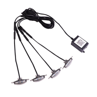 Lumière LED pour calandre de voiture RGB, style Raptor, blanc ambre, commande par application