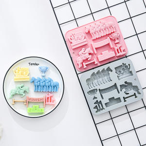 Moule en silicone à 8 cavités sur le <span class=keywords><strong>thème</strong></span> du <span class=keywords><strong>cheval</strong></span> pour chocolat, gâteaux, glaçons et gelée - Lavage à la main uniquement - Pack en vrac - Product Image 3