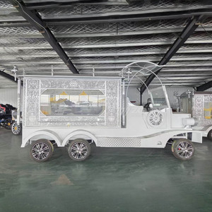 Chariot funéraire électrique à batterie, 6 roues, couleur argent, qualité supérieure à prix abordable - Offre spéciale - Product Image 3