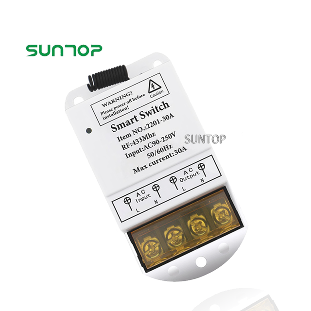 433mhz AC 220V Universal 1CH Relay Wireless Remote Control Switch RF Receiver Module for Smart Home Lighting Switch