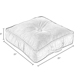 Hot bán thoải mái vuông lớn vuông sàn gối đệm sàn pouffes ngồi gối - Product Image 5