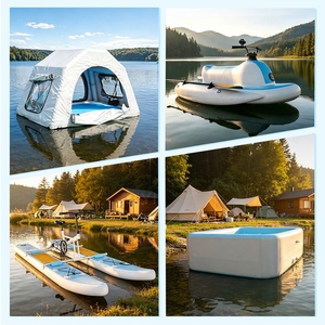 Tente de <span class=keywords><strong>camping</strong></span> gonflable pour lac, rivière, terre – Tente gonflable étanche pour fêtes, événements, voyages - Product Image 6
