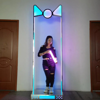 Bar Gogo Sexy humide interactif scène lumières discothèque pôle danse roue de prière pratique spirituelle Cage lampe noeud papillon