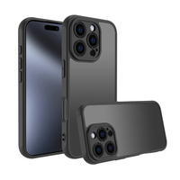 Coque de téléphone portable TPU + PC à texture givrée respectueuse de l'environnement pour iPhone 16 16 Plus 16 Pro 16 Promax anti-chute anti-salissure