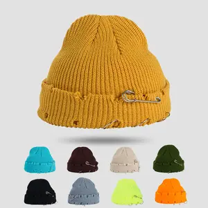 تنافسية سعر قبعة صوفية لفصل الشتاء الجمجمة متماسكة الشتاء قبعة ترهل قبعة الجملة