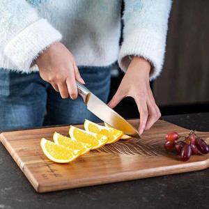 Solid Wood Steak Board Rectangle Durable Home Party Use - Product Image 2