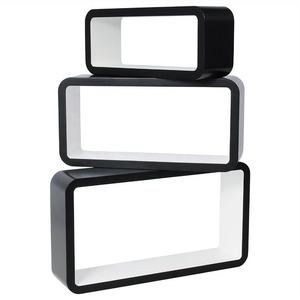 2023 vente chaude livre <span class=keywords><strong>Cube</strong></span> créatif suspendu Mdf coin rond étagère murale de haute qualité - Product Image 3