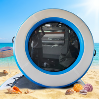 Hamaca Flotante Inflable para Piscina, Cama Flotante de 2 m de Diámetro