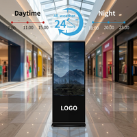 Kiosque d'affichage publicitaire à écran tactile LED personnalisable Android, en métal, pour centre commercial, avec animation, directement de l'usine