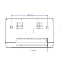 Tablette murale 10,1 pouces avec alimentation PoE, affichage de réservation de salles de réunion NFC/RFID, 2 Go de mémoire, 16 Go Wi-Fi RK3288