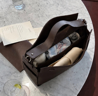 Sac à langer personnalisé en cuir PU multi-compartiments, sac de poussette réglable, sac de poussette durable, poches pour couches pour les sorties quotidiennes