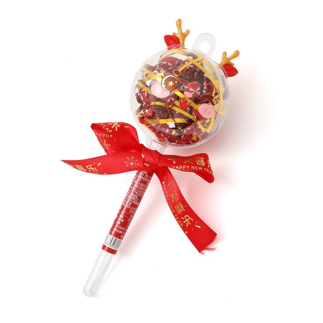 Christmas Cartoon Creative Magic Deer Lollipop Ball Gummy Candy 30g Sour Gummy Candy